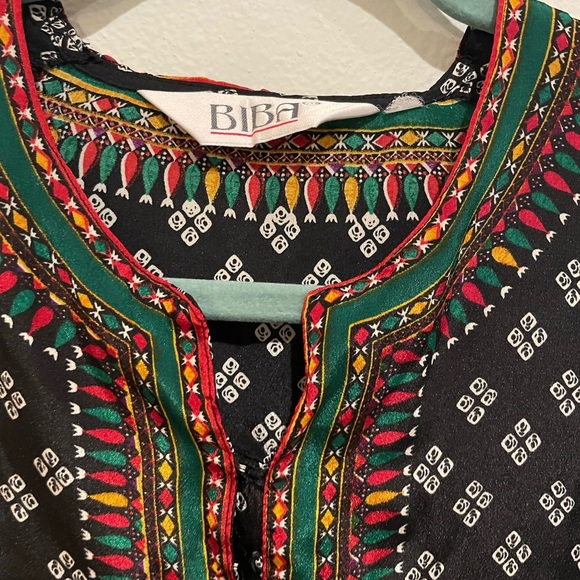 Biba black boho tunic size M - Picture 3 of 5